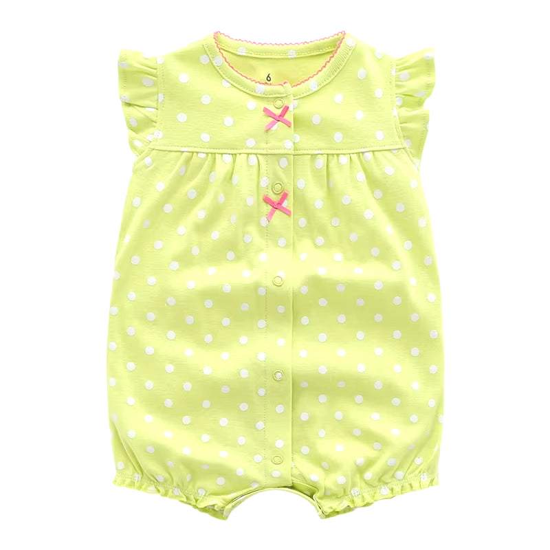 2024 Summer Baby Rompers Baby Girls Clothing 100% Cotton Newborn Baby Boy Clothes Infant Jumpsuits Short Sleeve Kids Clothes