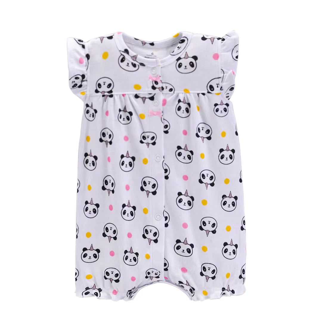2024 Summer Baby Rompers Baby Girls Clothing 100% Cotton Newborn Baby Boy Clothes Infant Jumpsuits Short Sleeve Kids Clothes