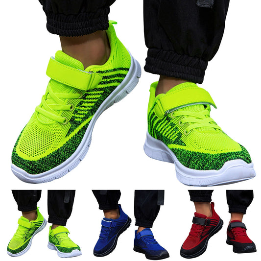Boys' Sneakers Boys Girls Tennis Shoes Kids Lightweight Walking Shoes Fashion Sneakers for Boys and Girls (Green,7.5)