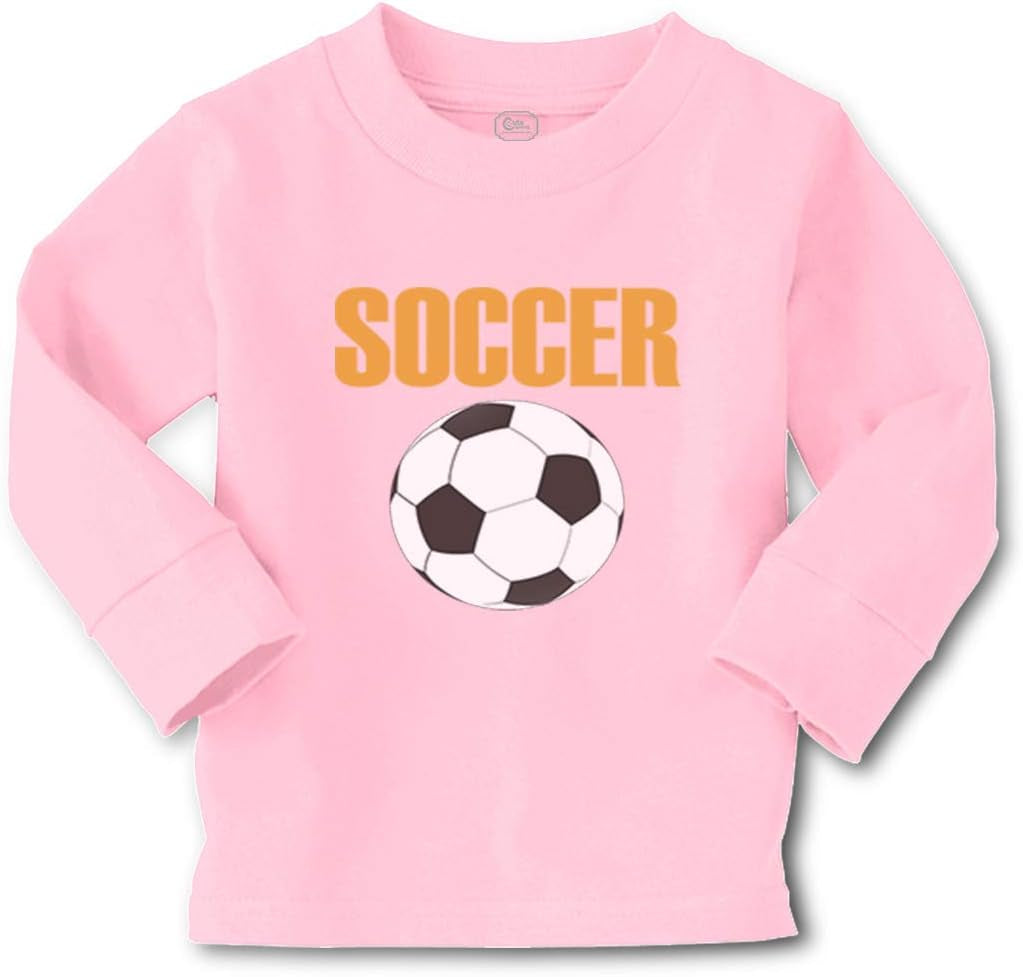 Kids Long Sleeve T Shirt Soccer Soccer Stars Soccer Cotton Girls & Boys Clothes